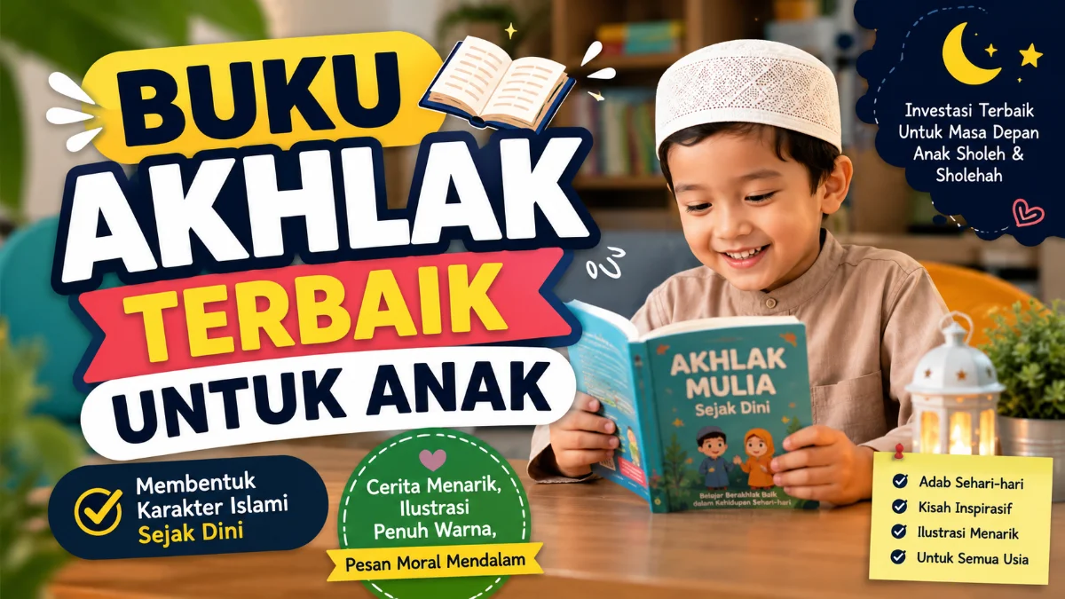 Buku Akhlak Terbaik untuk Anak: Panduan Membentuk Karakter Islami Sejak Dini
