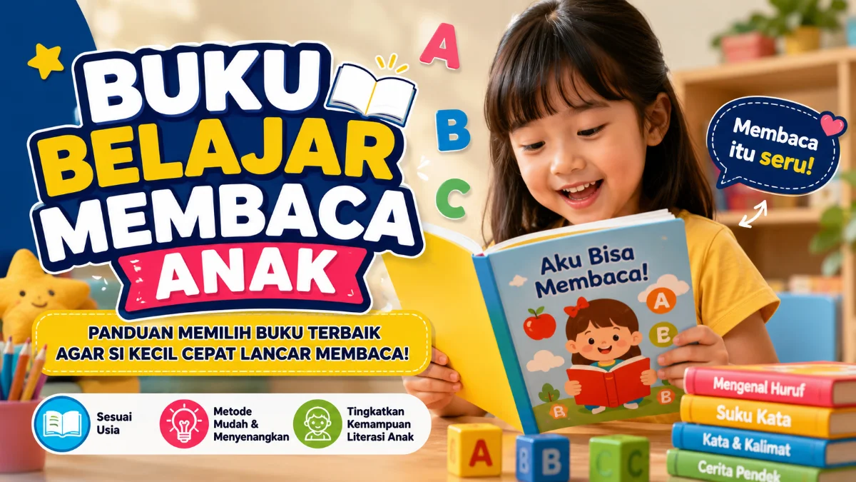 Buku Belajar Membaca Anak: Panduan Memilih Buku yang Tepat agar Si Kecil Cepat Lancar Membaca
