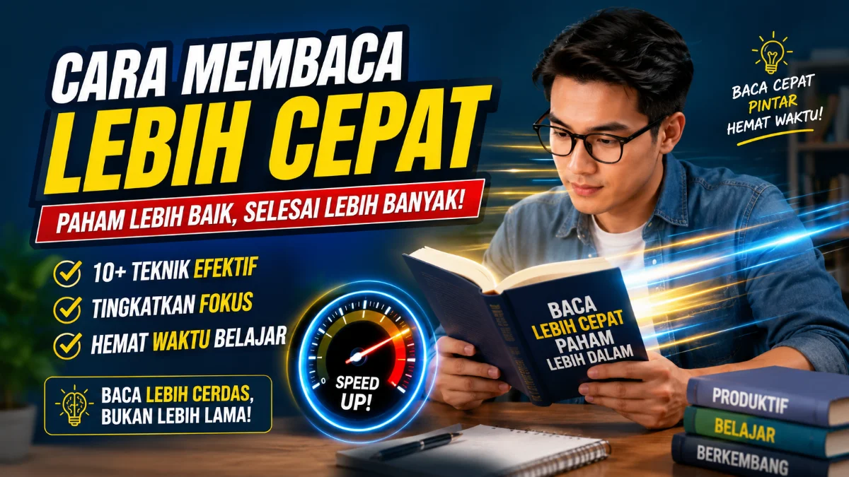 Cara Membaca Lebih Cepat: Teknik Efektif untuk Memahami Buku dalam Waktu Singkat