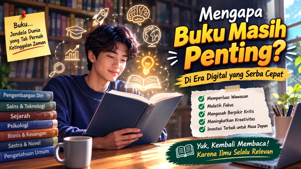 Mengapa Buku Masih Penting di Era Digital yang Serba Cepat