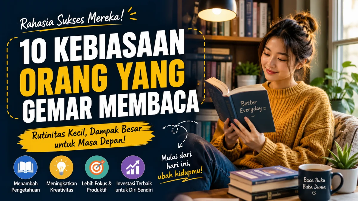 Kebiasaan Orang yang Gemar Membaca: 10 Rutinitas yang Membentuk Pengetahuan dan Kesuksesan