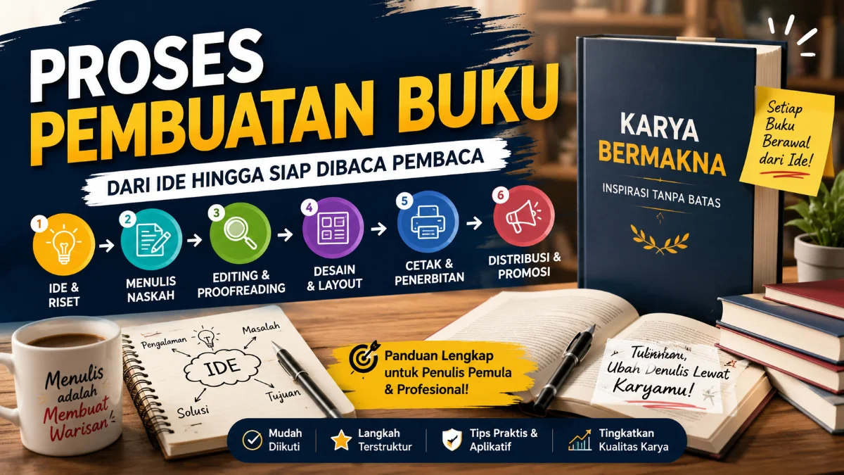 Proses Pembuatan Buku: Dari Ide Hingga Siap Dibaca Pembaca