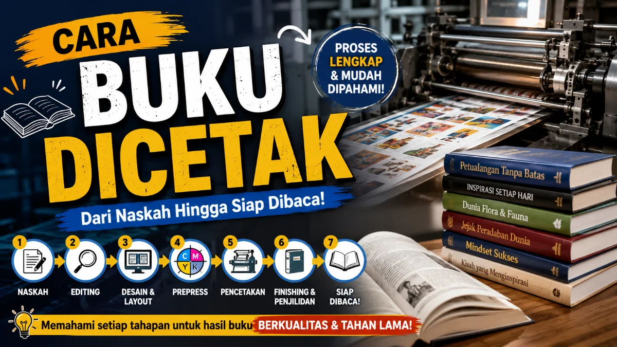 Cara Buku Dicetak: Memahami Tahapan Produksi Buku dari Naskah hingga Siap Dibaca