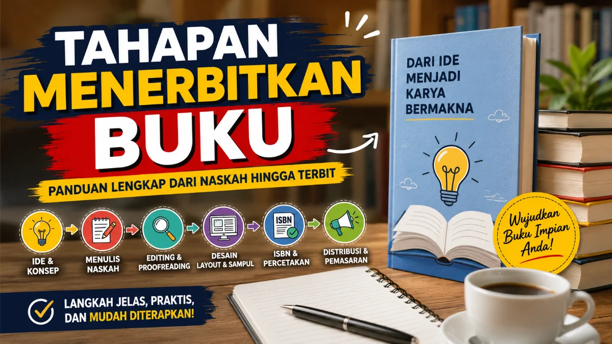 TAHAPAN MENERBITKAN BUKU