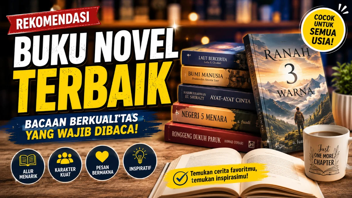 Buku Novel Terbaik: Rekomendasi Bacaan Berkualitas yang Wajib Masuk Daftar Koleksi Anda