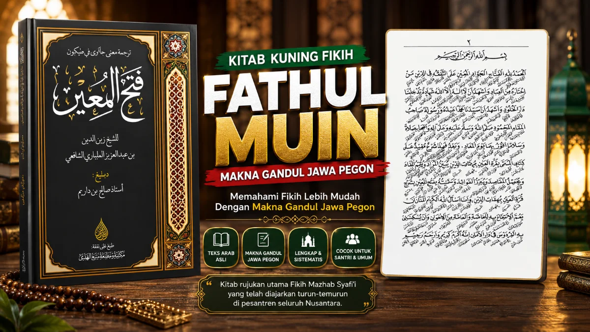 Kitab FATHUL MUIN Makna Gandul Jawa Pegon: Referensi Penting Santri dalam Memahami Fikih Mazhab Syafi'i